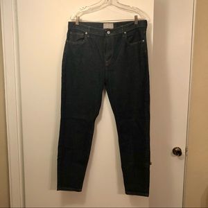 Everlane dark wash high rise jean
